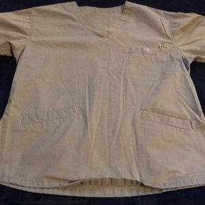 Gray Med Couture scrub top